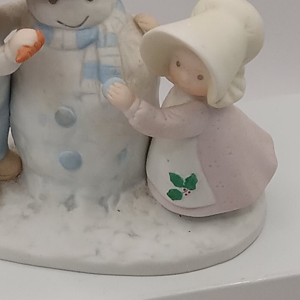 Circle of Friends Snow Play SNOWMAN Figurine Psalm 51:7 Carrot Nose Kids figure - Picture 4 of 12